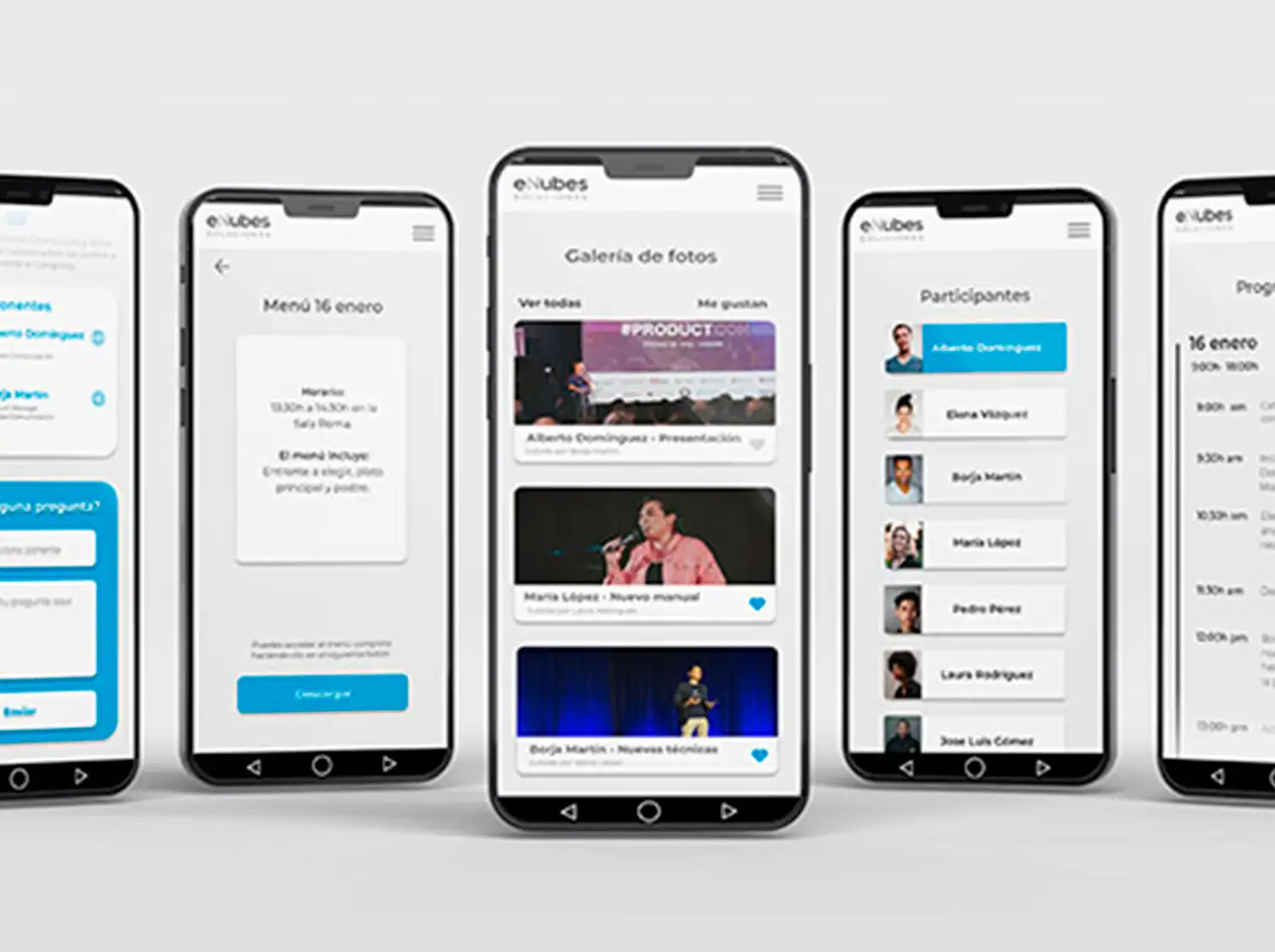 Aplicación con información para eventos